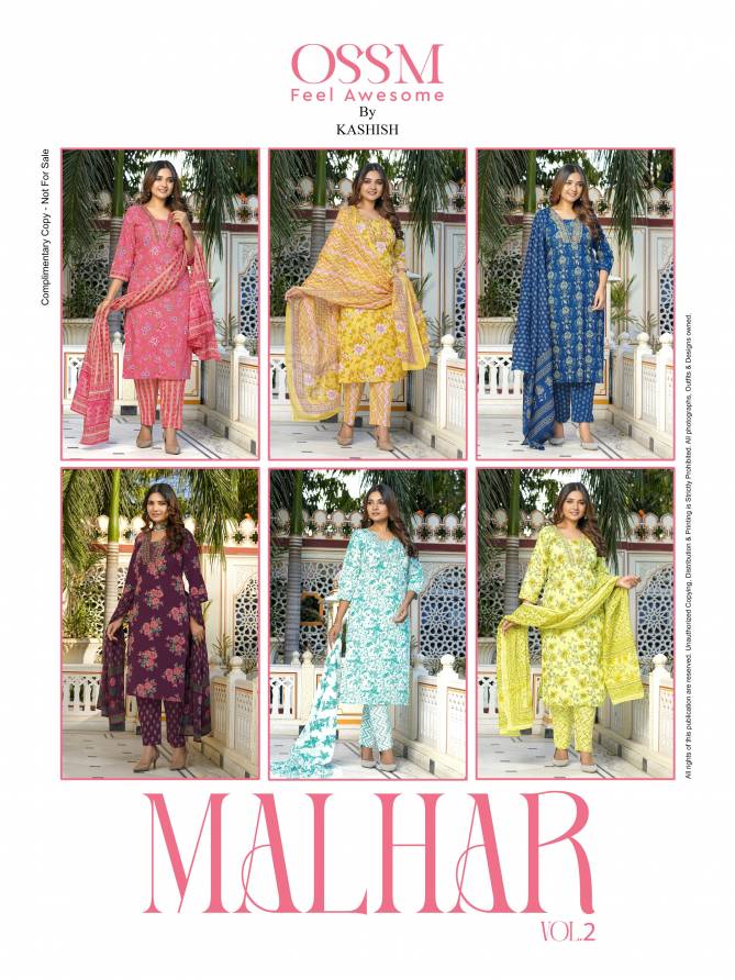 Malhar Vol 02 By Ossm Designer Cotton Printed Kurti With Bottom Dupatta Wholesale Price In Surat